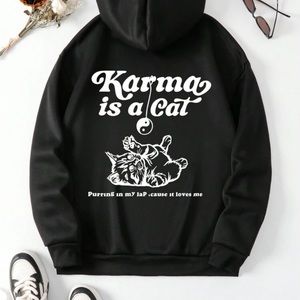 Karma is a cat… Taylor Swift black hoodie. Oversized size 4(S)
